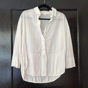 COS White Popover Shirt, Size S